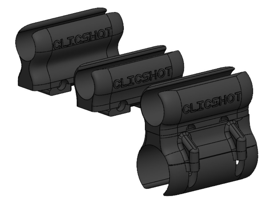 vue 3D des variantes clicSHOT