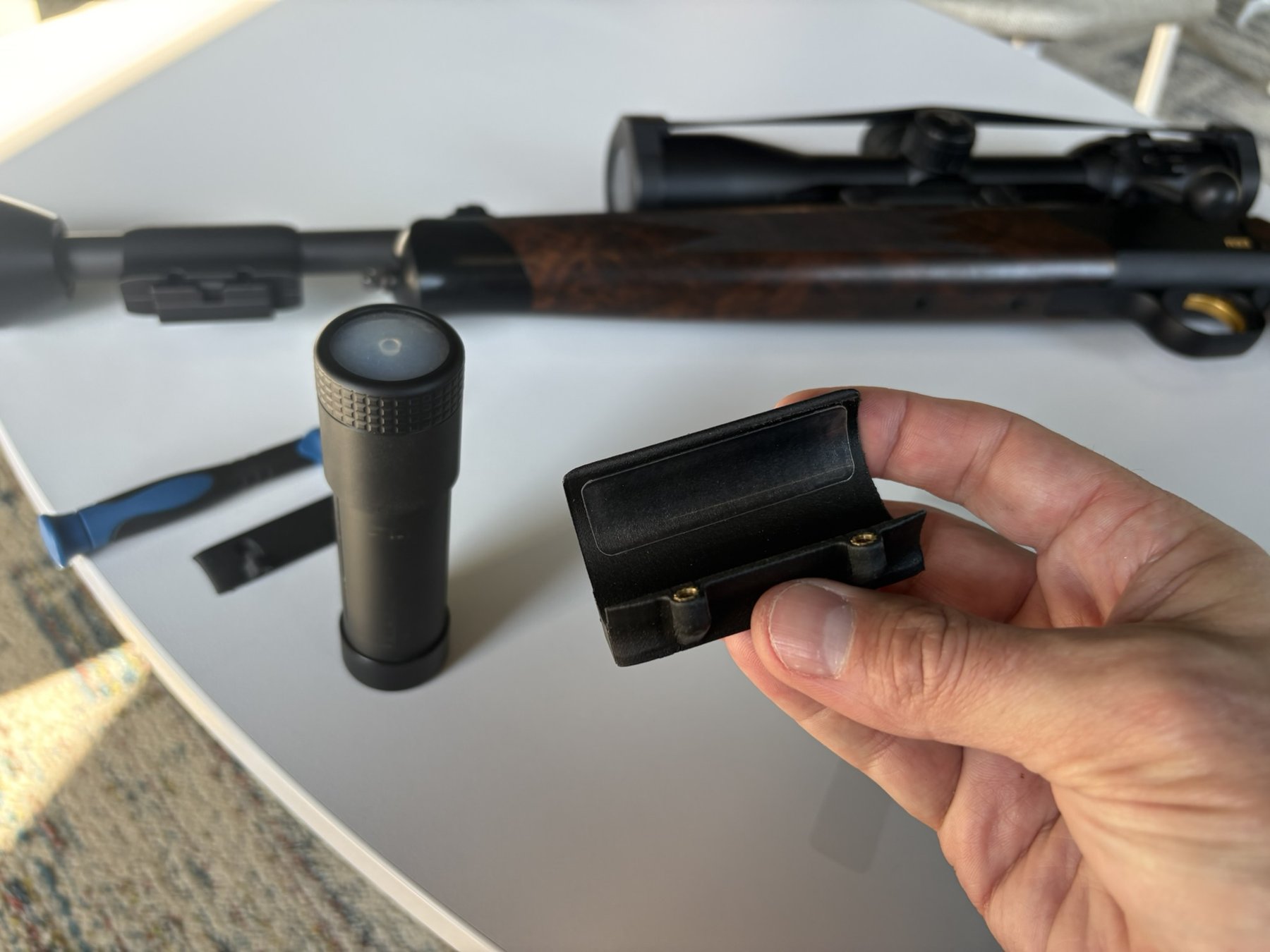 clicSHOT en usage sur une arme de chasse